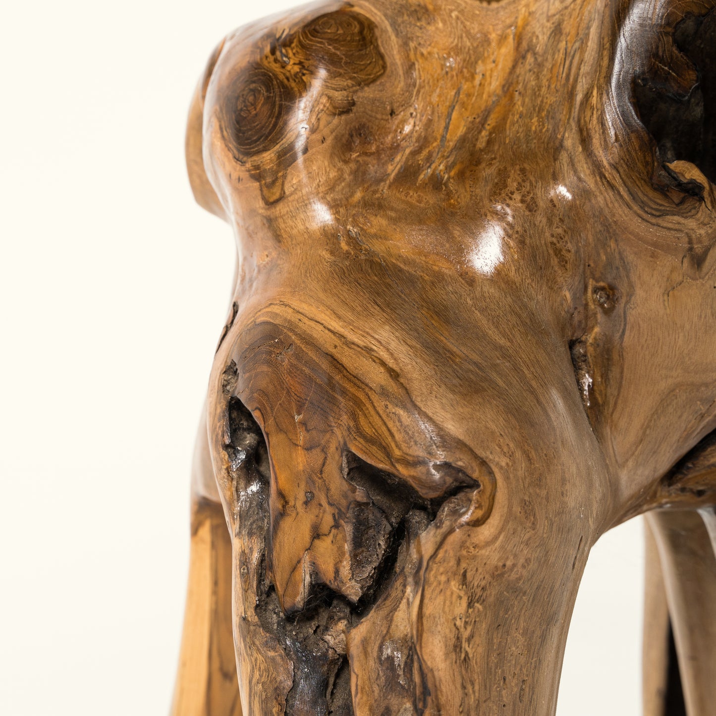 Table with inlaid glass