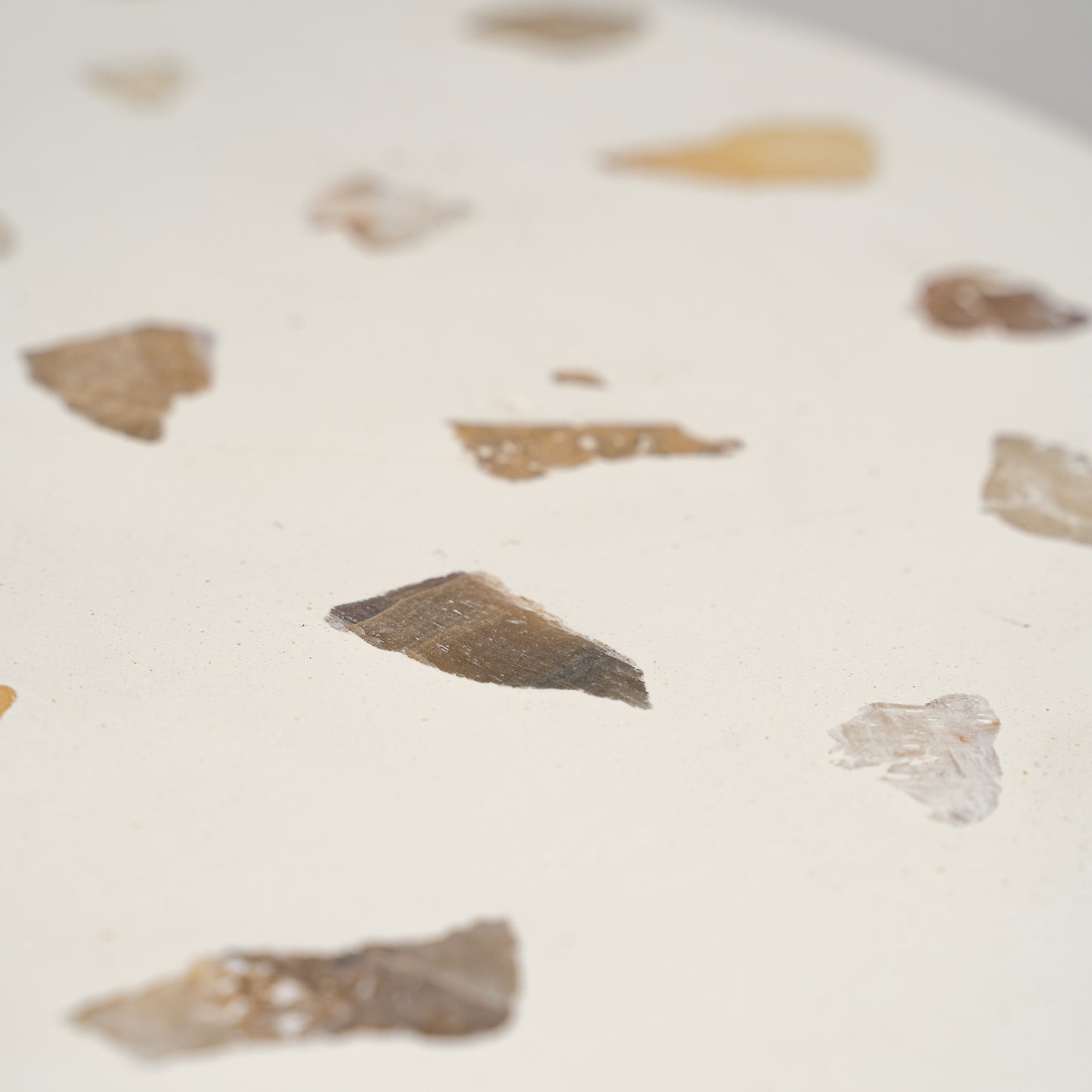 Terrazzo stool "Flora"