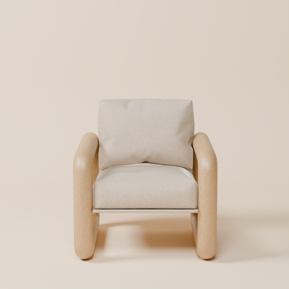 Minkštas fotelis "Awan"