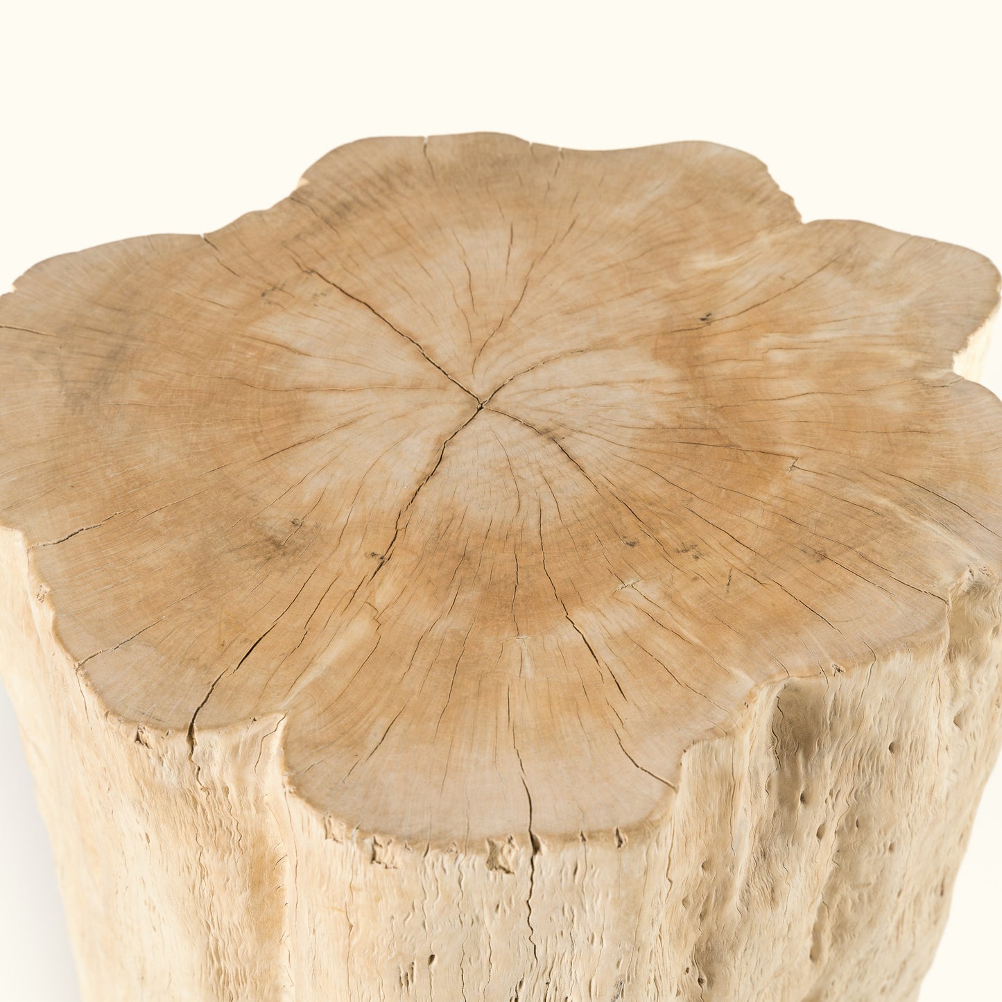 Natural wood log table "Lychee stool"