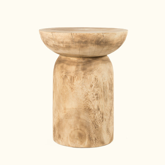 Natural wood log table "Mushroom" 