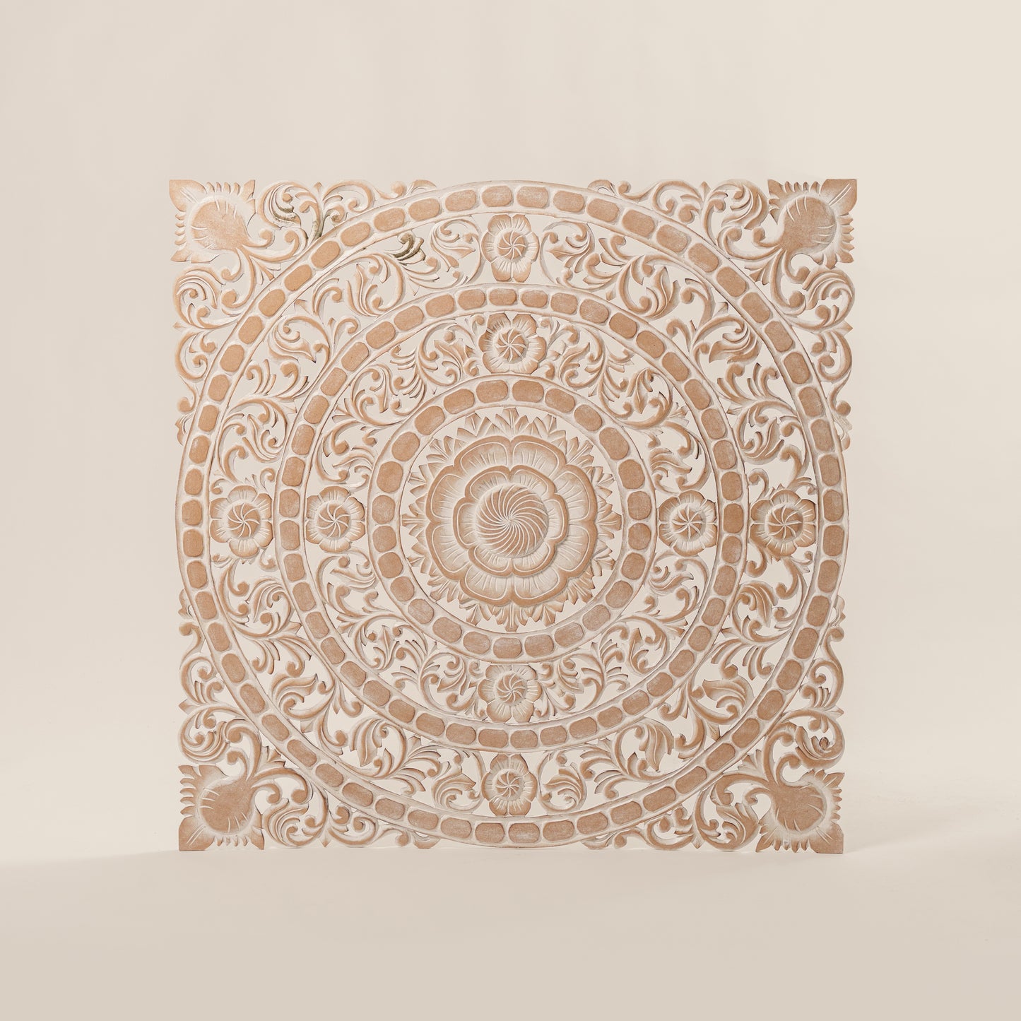 Medinė mandala 100x100 flower