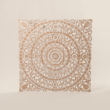 Medinė mandala 100x100 flower