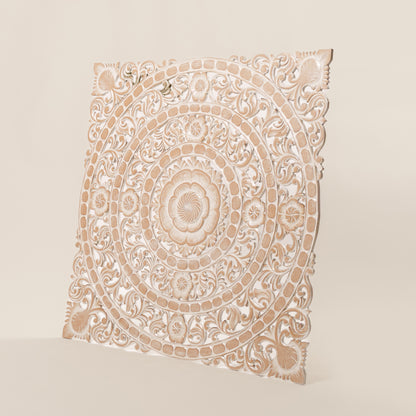 Medinė mandala 100x100 flower