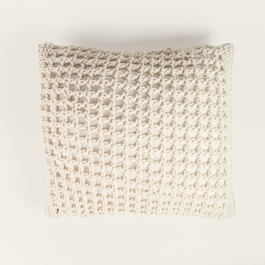 Handmade braided pillowcase