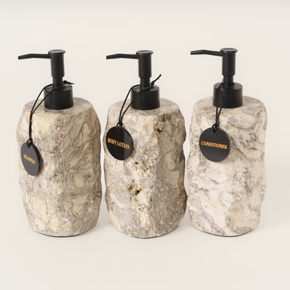 Dispenser for soap/shampoo/conditioner made of marble "Regular" L