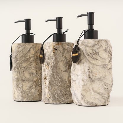 Dispenser for soap/shampoo/conditioner made of marble "Regular" L