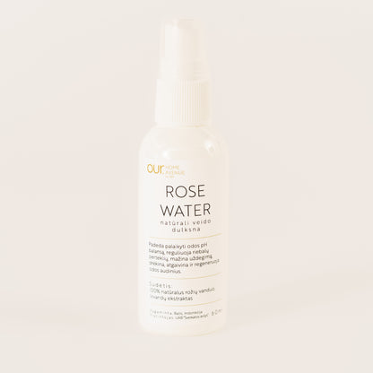 ROSE WATER natūrali veido dulksna 60 ml